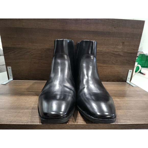 Alfani Men's Ashton Ankle Boot Leather Smooth Black 12M New - Picture 8 of 10